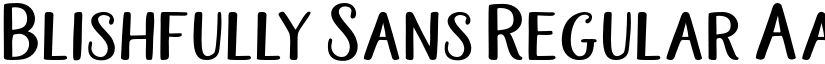 Blishfully Sans Regular font