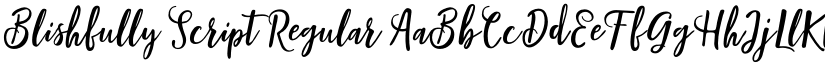 Blishfully Script Regular font