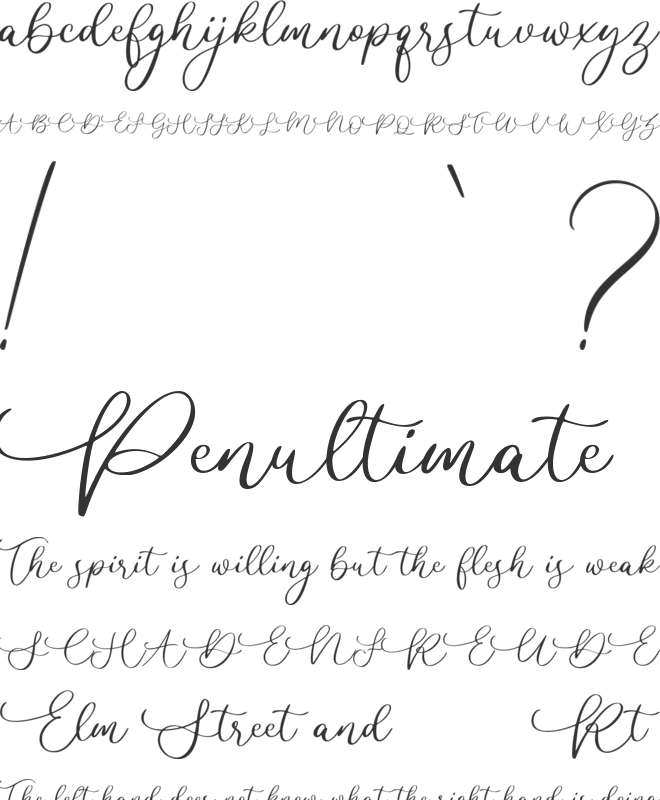 Cherylitta font preview