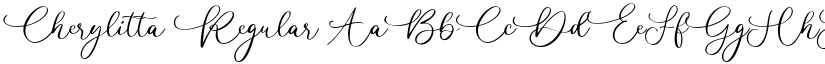 Cherylitta Regular font
