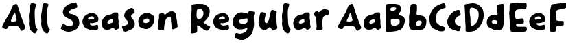 All Season Regular font