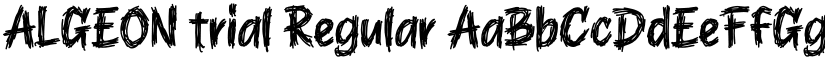 ALGEON trial Regular font