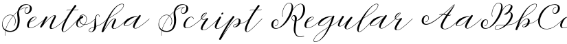 Sentosha Script Regular font