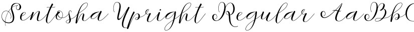 Sentosha Upright Regular font