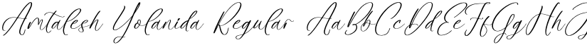 Amtalesh Yolanida Regular font