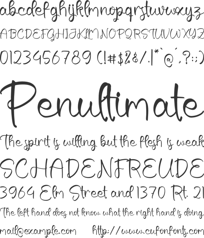 Gatelyne font preview