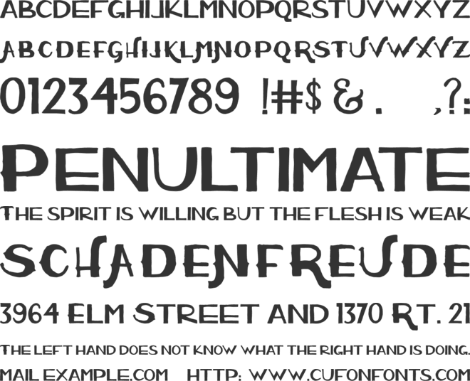 Wolder font preview