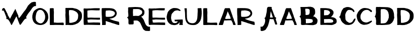 Wolder Regular font