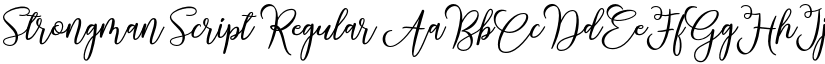 Strongman Script Regular font