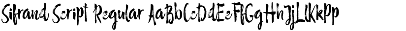 Sifrand Script Regular font