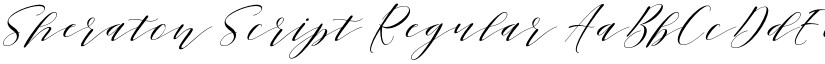 Sheraton Script Regular font