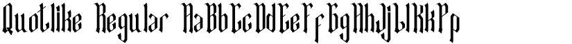 Quotlike Regular font