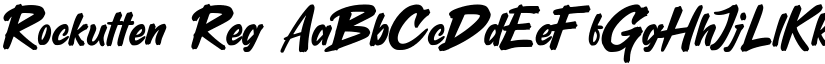 Rockutten Reg font