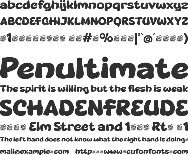 LIKEFU Trial font preview