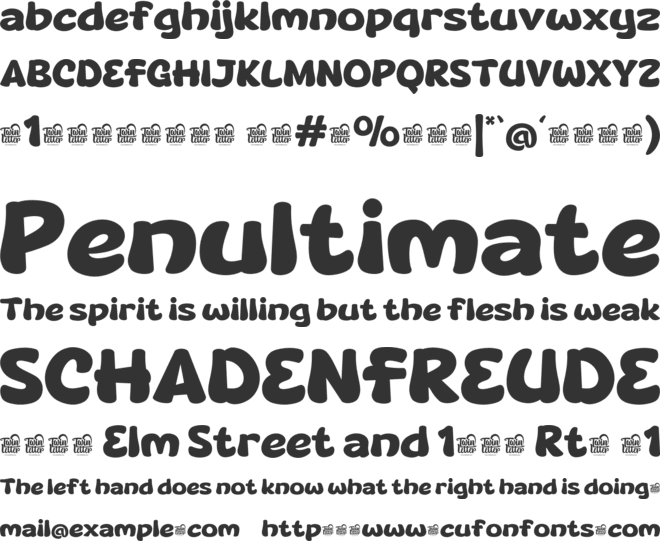 LIKEFU Trial font preview