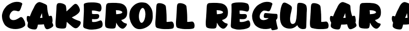 Cakeroll Regular font