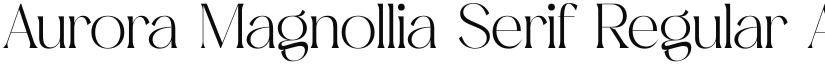 Aurora Magnollia Serif Regular font