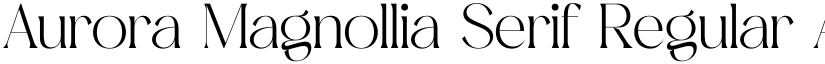 Aurora Magnollia Serif Regular font