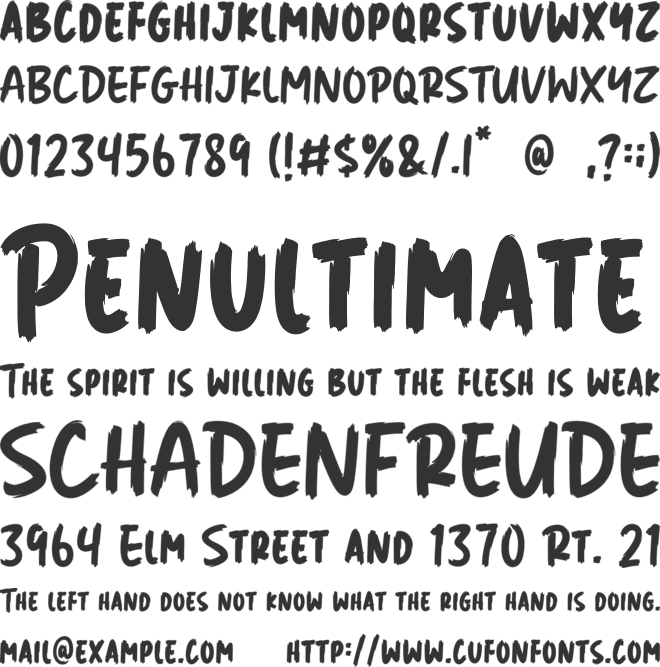 Lemon Dessert font preview