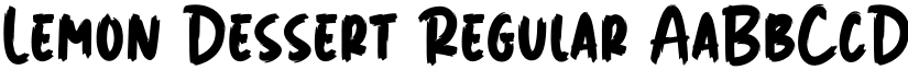 Lemon Dessert Regular font