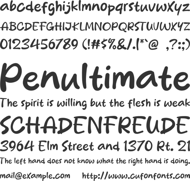 Daykids font preview