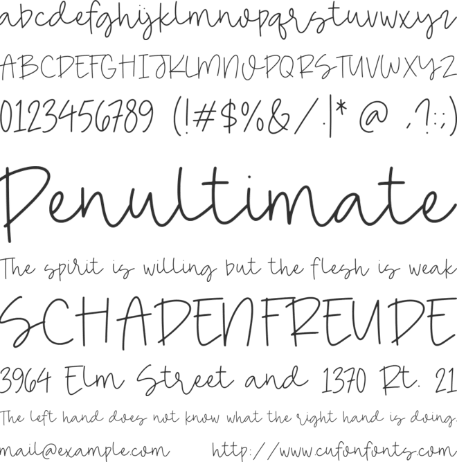 Classic Fairy font preview