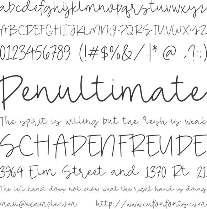 Classic Fairy font preview