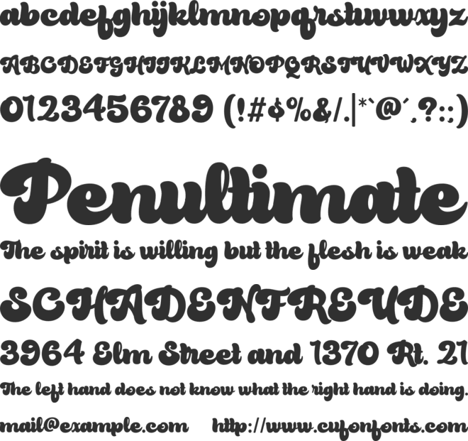 Hayles font preview