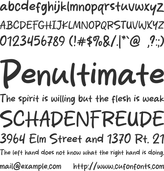 Kids Year font preview