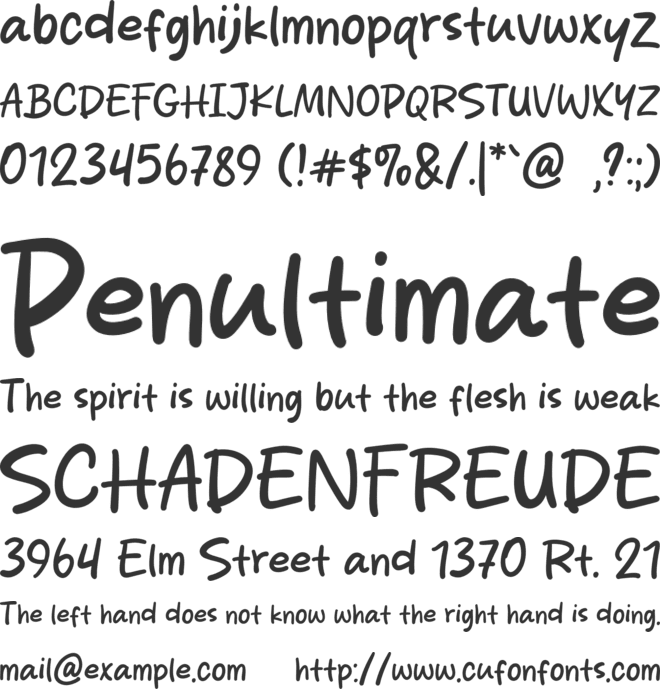 Kids Year font preview