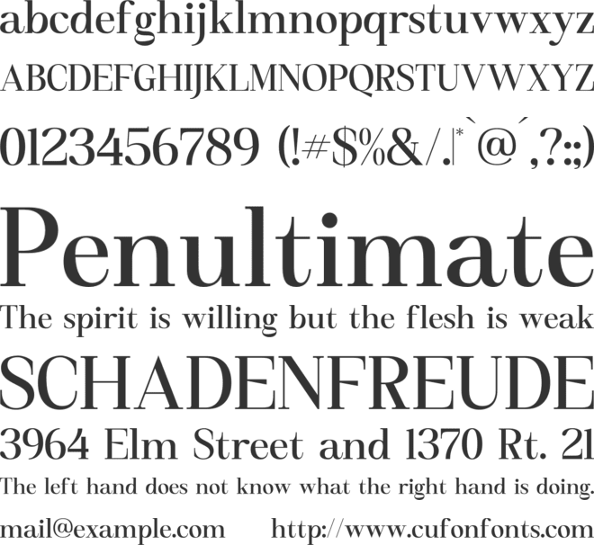 Miraden Florale font preview