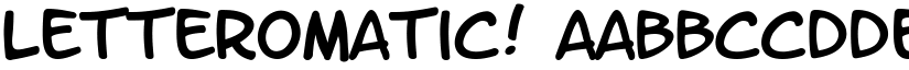LetterOMatic! font