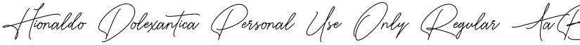 Hionaldo Dolexantica Personal Use Only font download