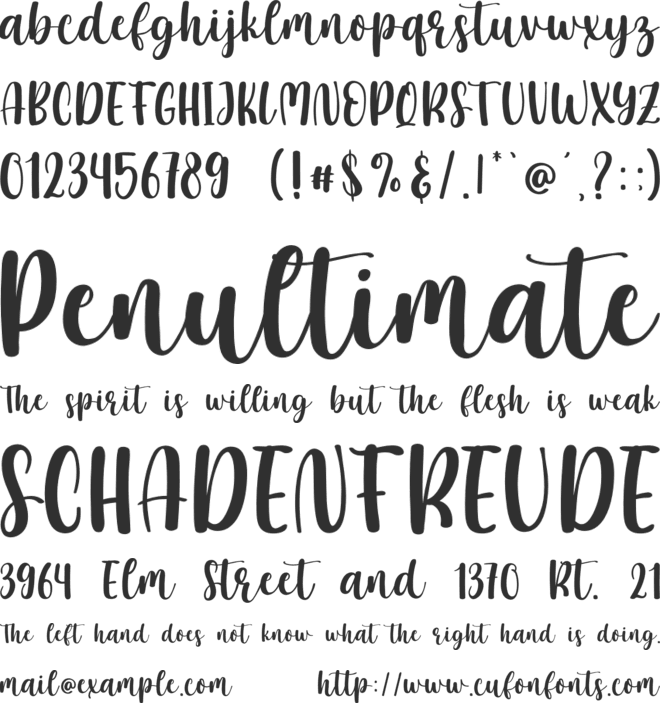 Christmas Everyone font preview