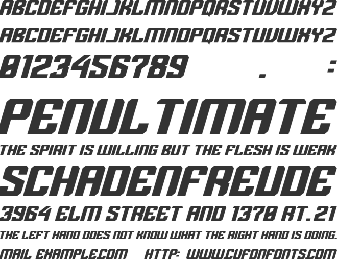 Metricas font preview