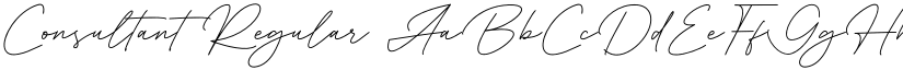 Consultant Regular font