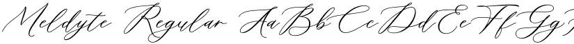 Meldyte Regular font