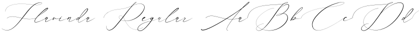 Flavinda Regular font