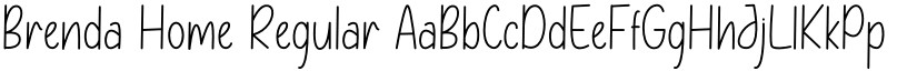 Brenda Home Regular font