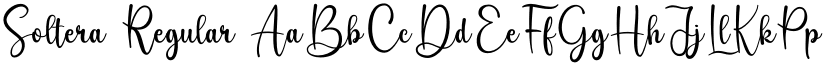 Soltera Regular font
