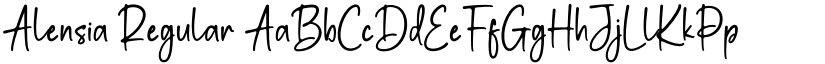 Alensia Regular font