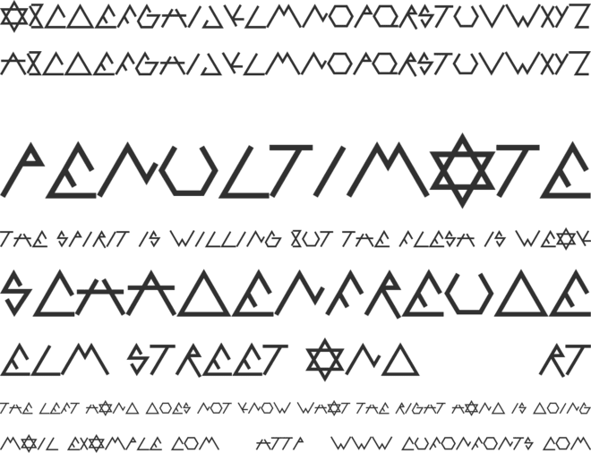 Salomon font preview