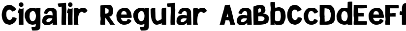 Cigalir Regular font