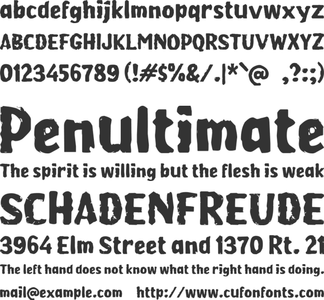 j Jambu Kristal font preview