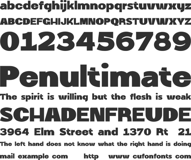 Ghondes Personal Use font preview