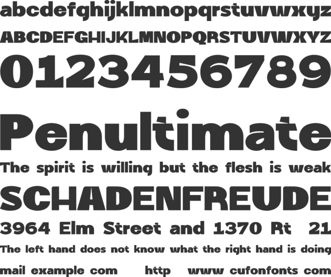 Ghondes Personal Use font preview