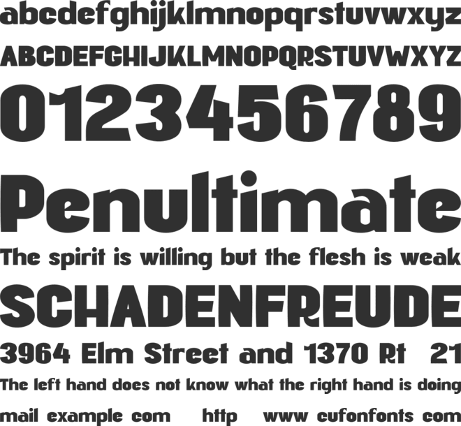 Brakoda Personal Use font preview