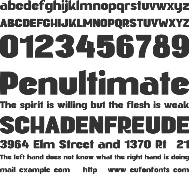 Brakoda Personal Use font preview