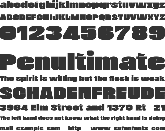 Bosamble Personal Use font preview