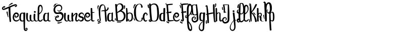 Tequila Sunset font